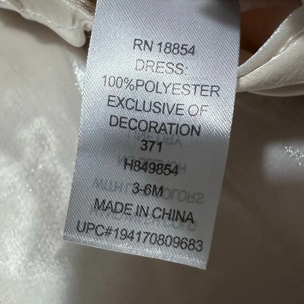 Rare Editions Baby Girl Shimmer Social Dress 3-6M Holiday Special Occasion NWT